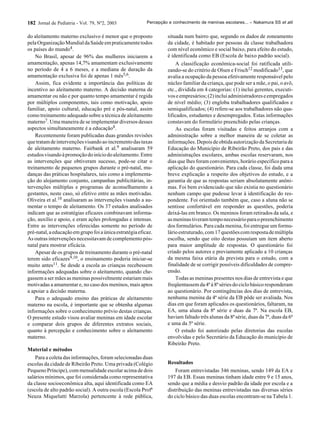 PercepçãO E Conhecimento De Meninas Escolares