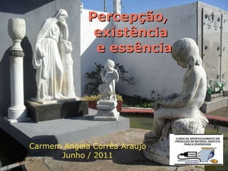 Percepção,  existência  e essência Carmem Angela Corrêa Araujo Junho / 2011 