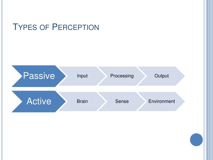 Perception