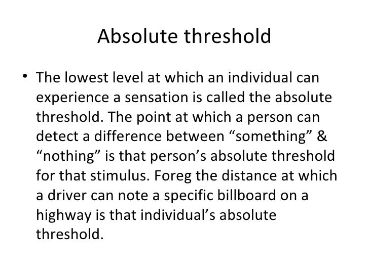 Perception