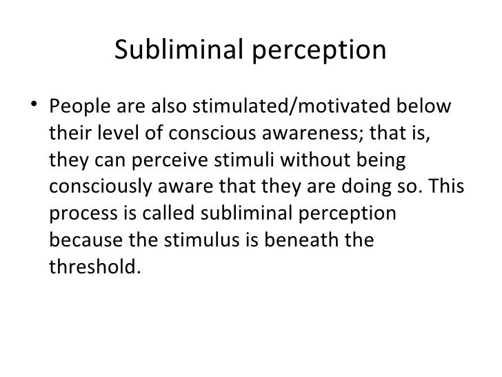subliminal perception definition subliminal perception definition