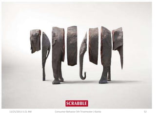 11/25/2011 5:21 AM   Consumer Behavior 5th Trisemester J Kavita   52
 