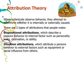 Dispositional Attributes Examples Perception | PPTX