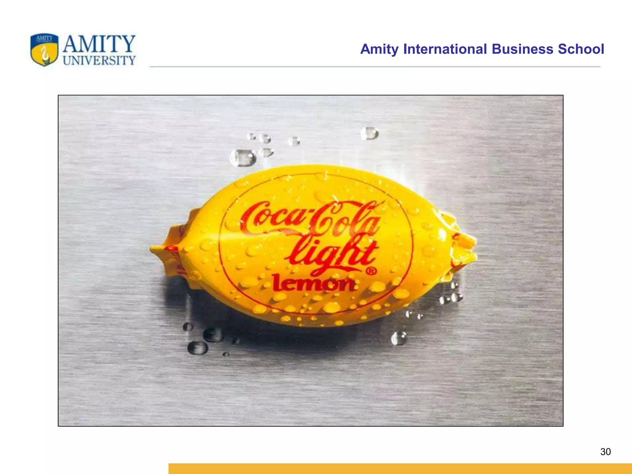 Amity International Business School 
30 
 