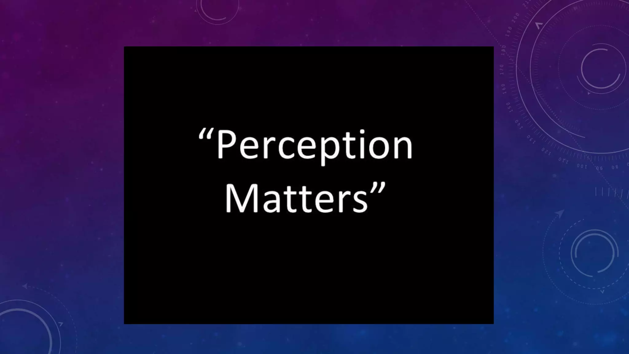 Perception - Psychology