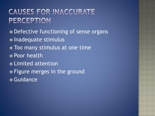 Unit 3 Cognitive Process / Perception | PDF