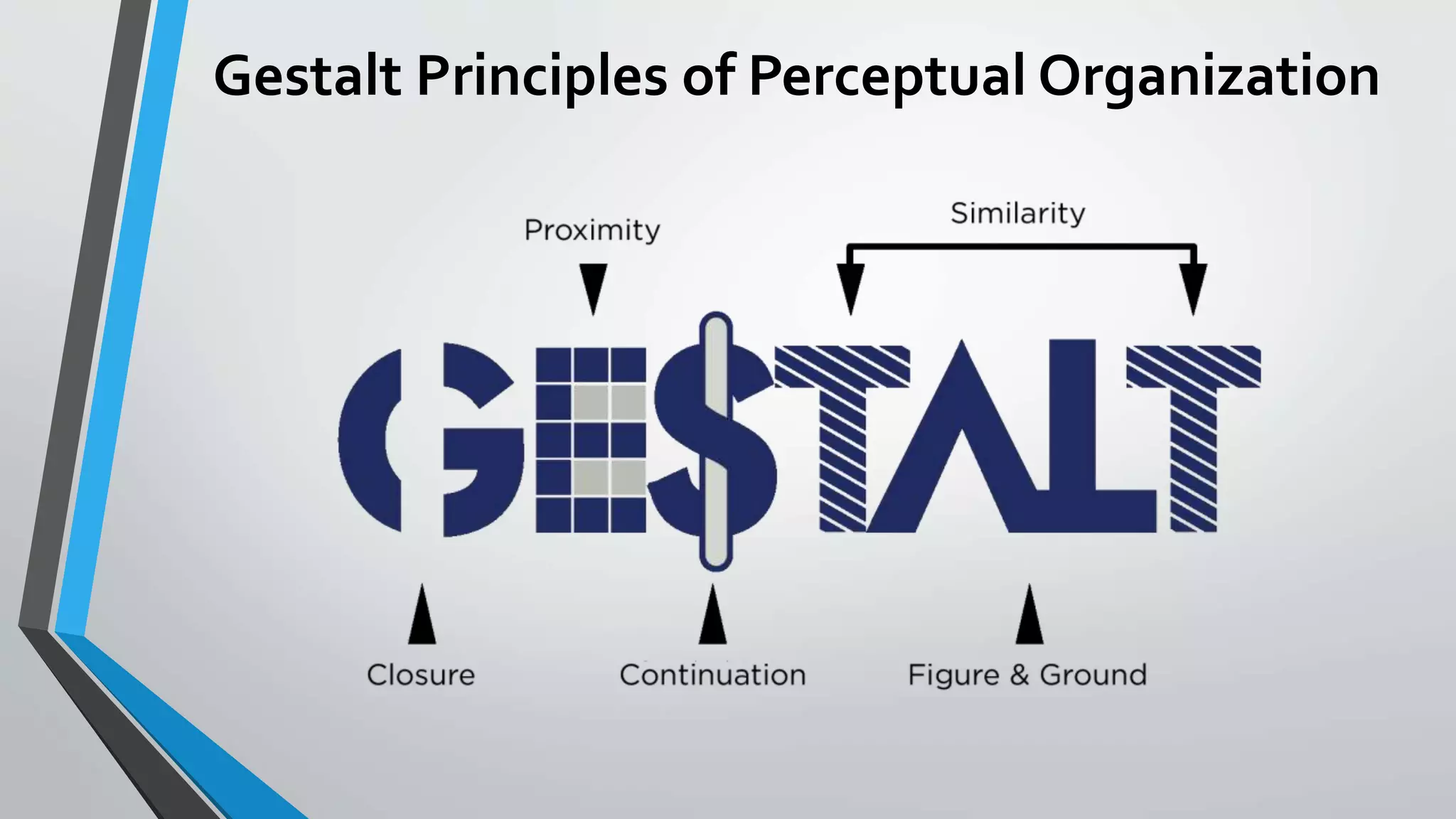 Gestalt Principles of Perceptual Organization
 