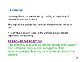 Perception easy explanation for beginners | PPT