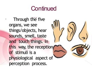 Understanding Perception and the Perceptual Process in Human Behavior ...