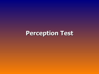 Perception Test 