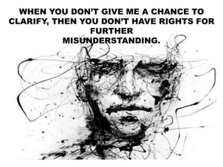 Misunderstaning Perception and experience about misunderstaning in my own words | PPTX