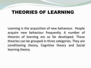 Perception and learning in Organization | PPTX