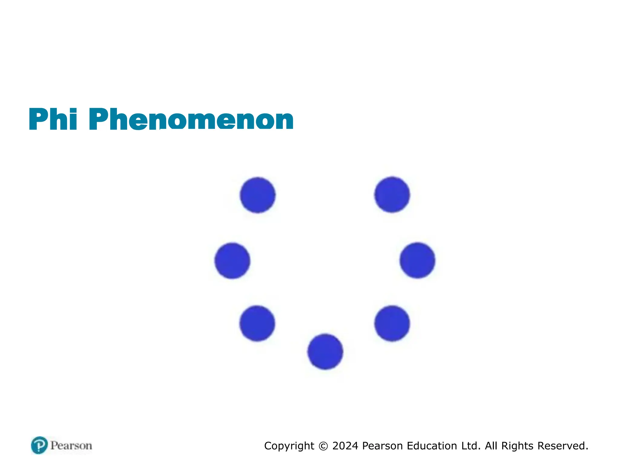 Copyright © 2024 Pearson Education Ltd. All Rights Reserved.
Phi Phenomenon
 