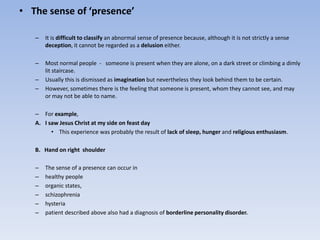Perception disorders psychopathology dr prashant mishra | PPTX