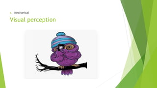 6. Mechanical
Visual perception
 