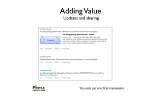 AddingValue
Updates and sharing
 