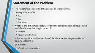 Perception of Students on Modular Distance Learning [Autosaved].pptx
