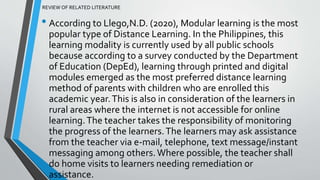 Perception of Students on Modular Distance Learning [Autosaved].pptx