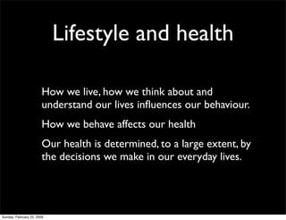Perceptions Of Health