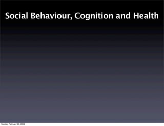 Perceptions Of Health