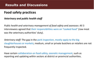 Perceptions and practices related to pork production chain in Hung Yen province, Vietnam