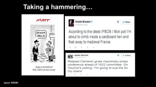 Taking a hammering…
 