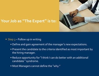 Decisions often made on resume onlyHow Managers Are Often Viewed