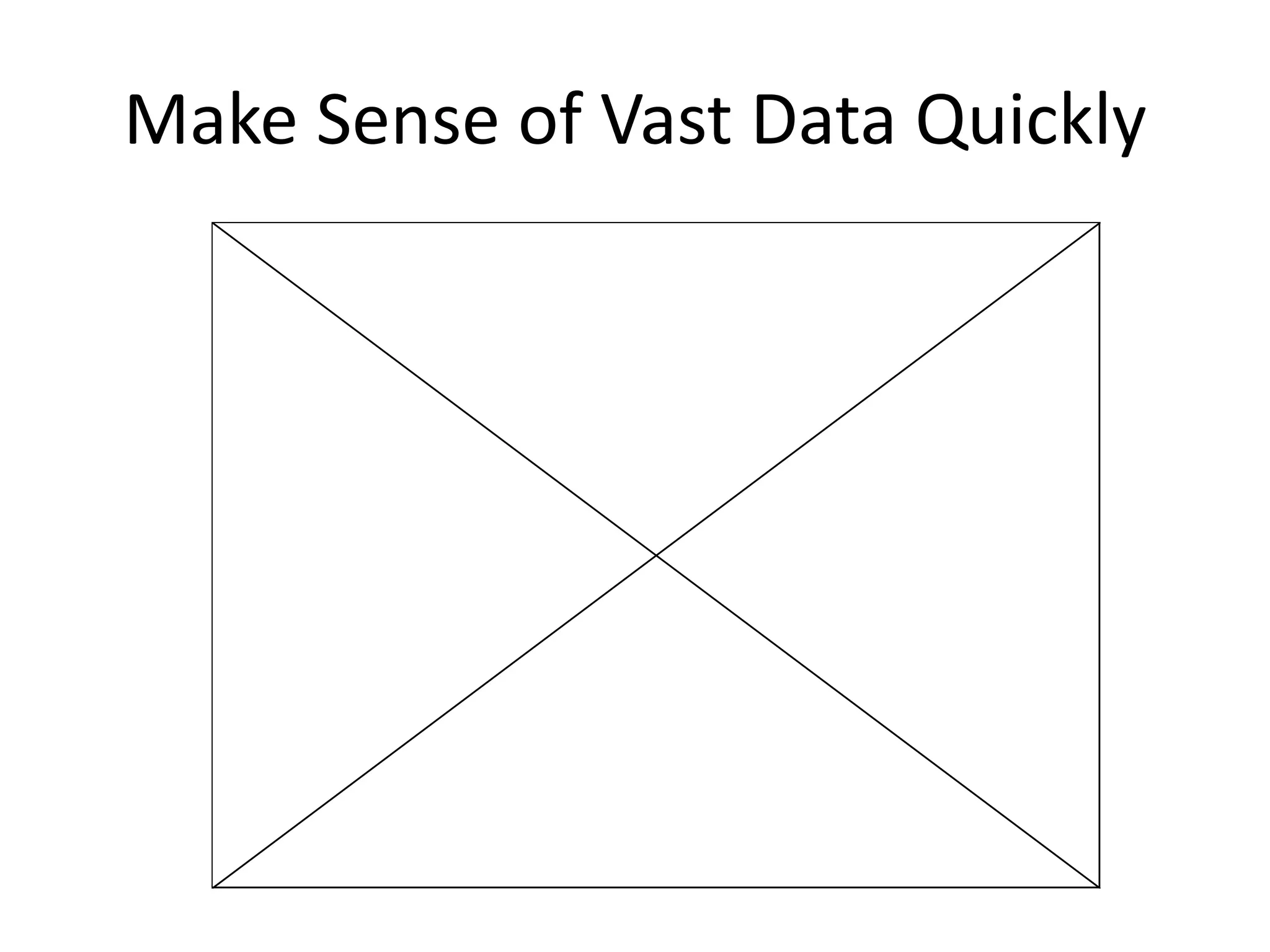 Make Sense of Vast Data Quickly
 
