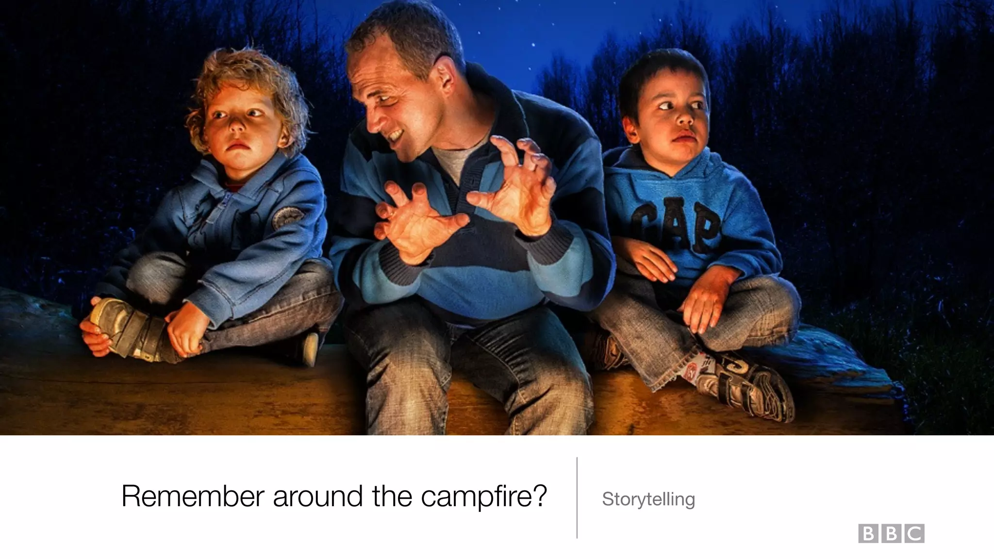Remember around the campﬁre? Storytelling
 