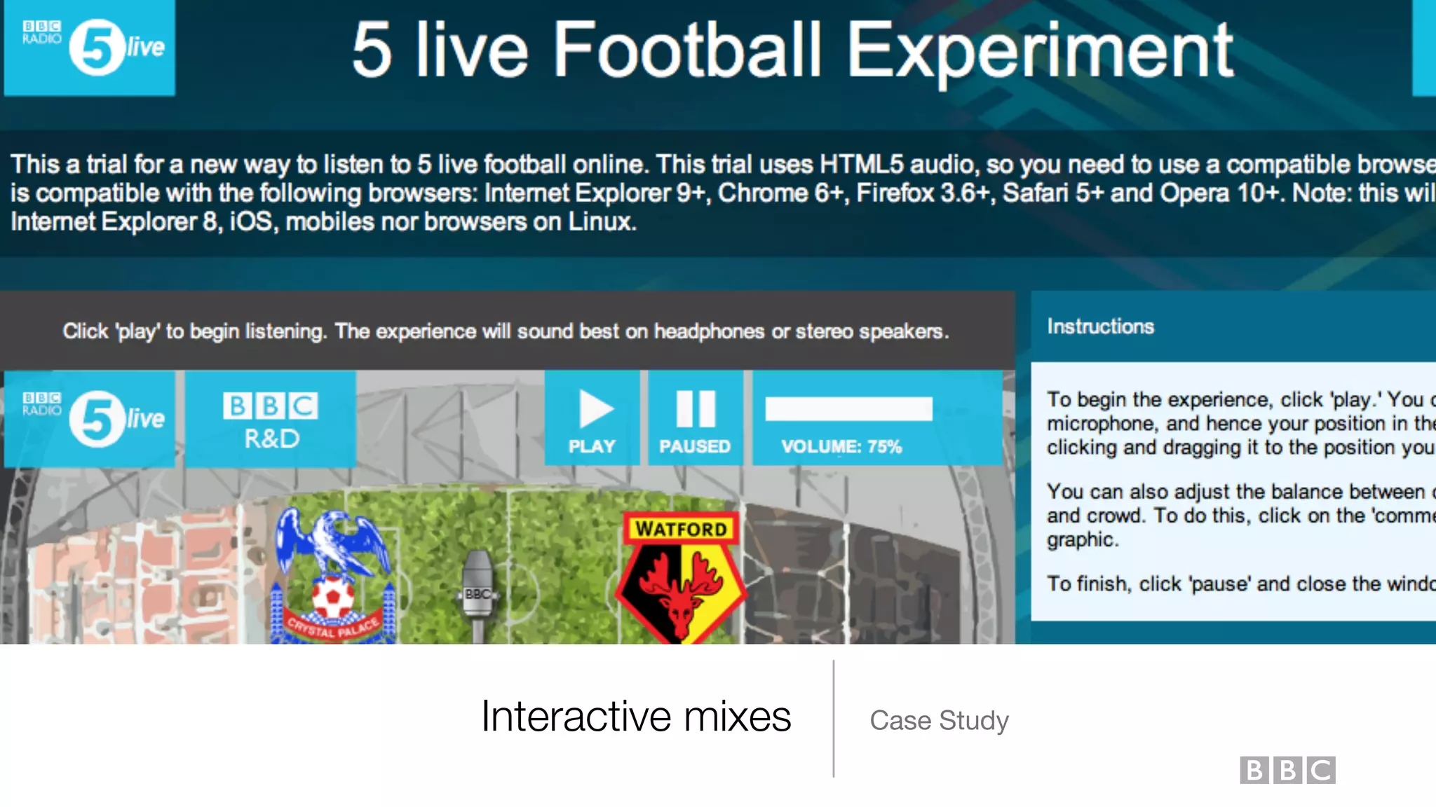 Interactive mixes Case Study
 