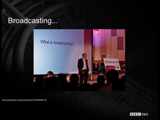 Broadcasting...




http://www.flickr.com/photos/shaunn/3979899772/
 