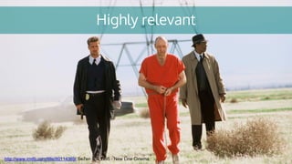 Highly relevant
http://www.imdb.com/title/tt0114369/ Se7en – © 1995 - New Line Cinema
 