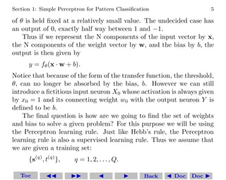 Comprehensive Guide to Perceptron Neural Networks for Pattern ...