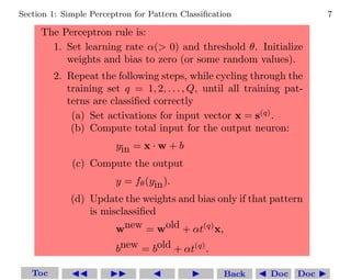 Comprehensive Guide to Perceptron Neural Networks for Pattern ...