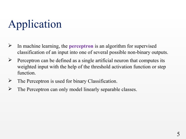 Perceptron algorithm | PPT | Technology & Computing