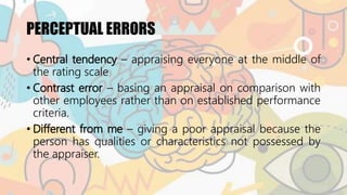 Perpectual Error Model Perceptual organization & attribution | PPTX