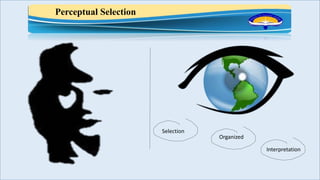 Selection
Organized
Interpretation
Perceptual Selection
 