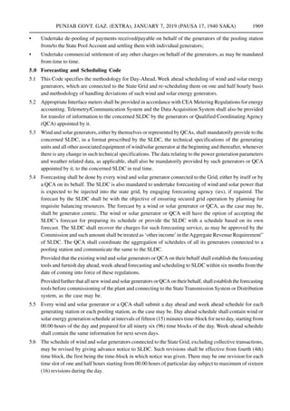 Punjab State Electricity Regulatory Commission (Forecasting, Scheduling ...