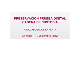 Percias informaticas D Piccirilli - DTS2012