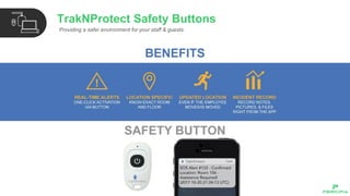 Providing a safer environment for your staff & guests.
TrakNProtect Safety Buttons
 