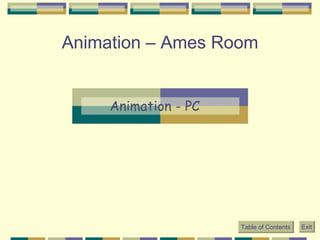 Animation – Ames Room Table of Contents Exit 