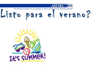 ¿ Listo para el verano? 