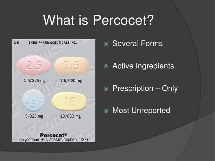 Percocet Pres
