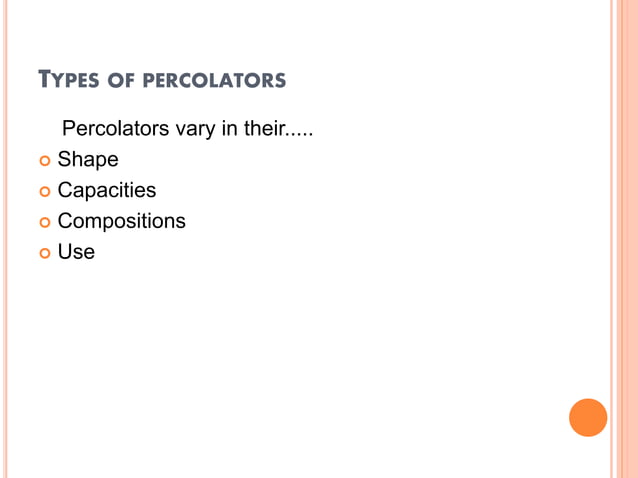 Percolation | PPT
