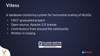 Vitess VReplication: Standing on the Shoulders of a MySQL Giant | PPTX