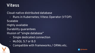 Vitess VReplication: Standing on the Shoulders of a MySQL Giant | PPTX