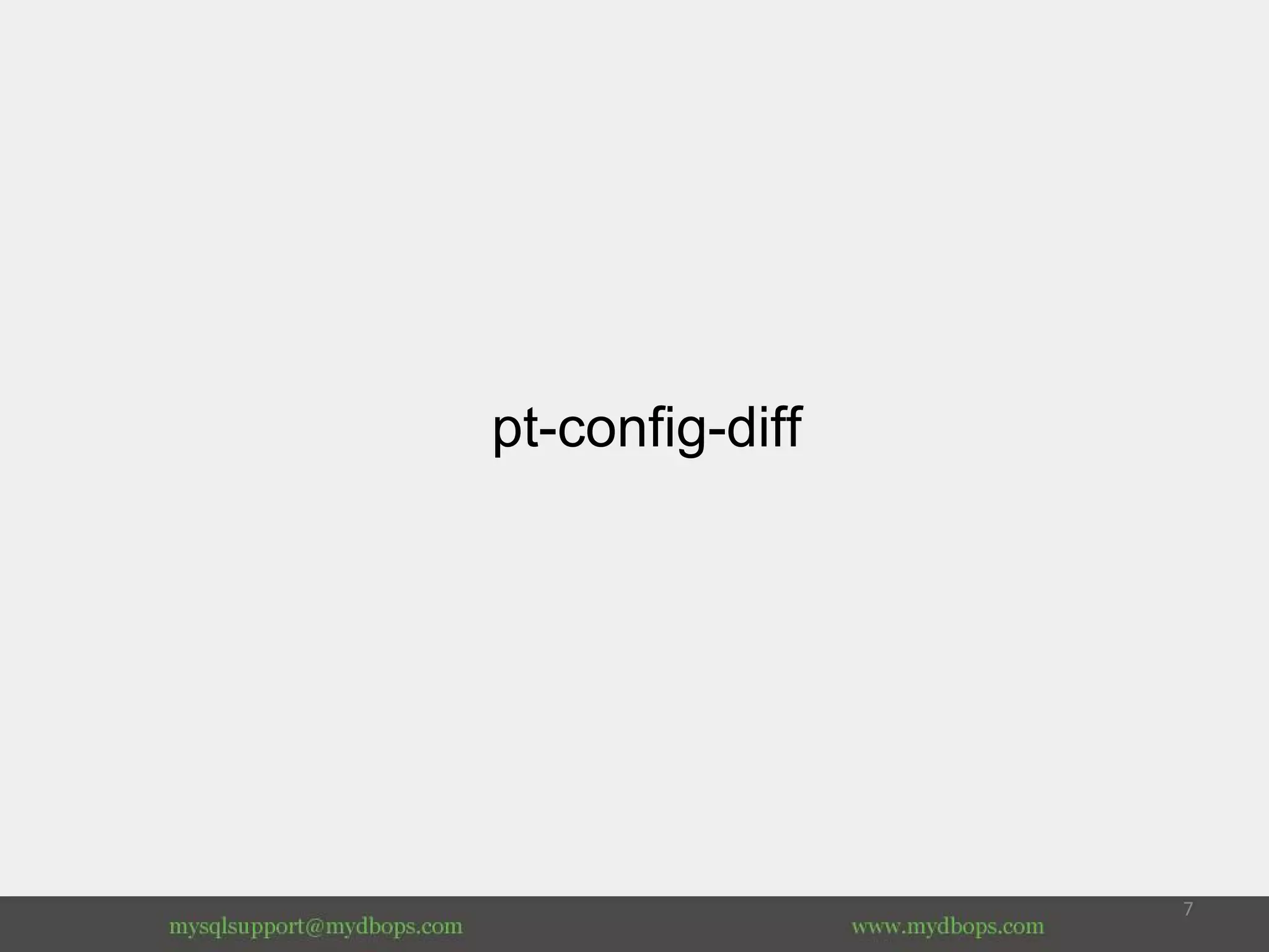 pt-config-diff
 