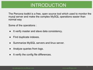 Percona Toolkit for Effective MySQL Administration | PPT