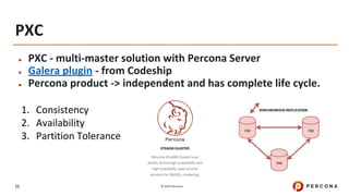 Percona Xtradb Cluster (pxc) 101 percona university 2019 | PDF