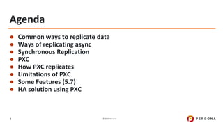 Percona Xtradb Cluster (pxc) 101 percona university 2019 | PDF